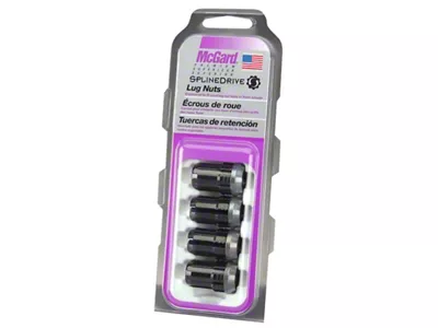 McGard SplineDrive Lug Nut Cone Seat M12X1.25 / 1.24in. Length - 65354BK