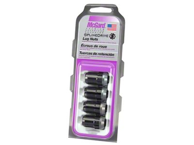 McGard SplineDrive Lug Nut Cone Seat M12X1.5 / 1.24in. Length - 65357BK