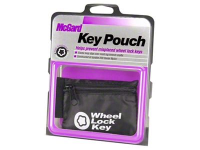 McGard Wheel Key Lock Storage Pouch - Black - 70007