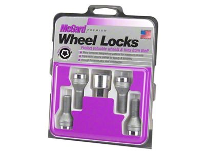 McGard Wheel Lock Bolt Set - 4pk. Cone Seat M14X1.25 - 27226