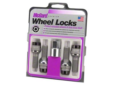 McGard Wheel Lock Bolt Set - 4pk. Radius Seat M14X1.5 - 28332