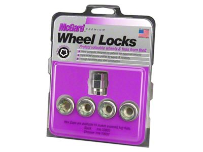 McGard Wheel Lock Nut Set - 4pk. Under Hub Cap - 24013