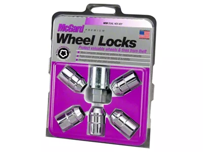 McGard Wheel Lock Nut Set - 5pk. Cone Seat 1/2-20 - 24538