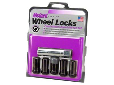 McGard Wheel Lock Nut Set - 5pk. Tuner / Cone - 25540BK