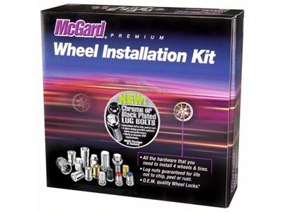 McGard 5 Lug Hex Install Kit w/Locks Radius Seat Bolt - 68020BK