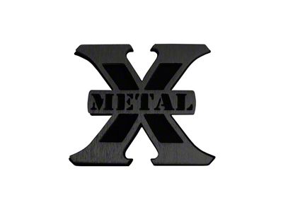 T-REX Grilles Medium X-Metal Logo Black 1 Pc Bolt-On - 6710016B