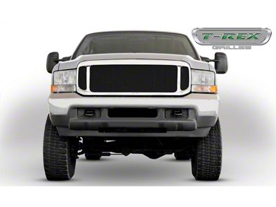 T-REX Grilles Mesh Grille Assembly; Large Mesh; Mild Steel; Black; 1 Pc; Replacement; - 50572