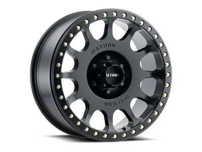 Method Race Wheels MR105 Beadlock Matte Black Wheel; 17x8.5; 0mm Offset