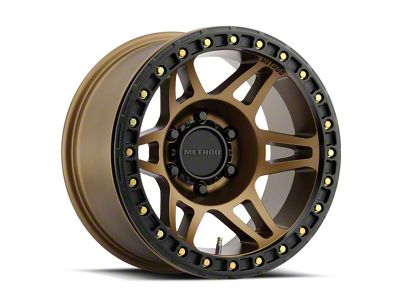 Method Race Wheels MR106 Beadlock Bronze Wheel; 17x9; -44mm Offset