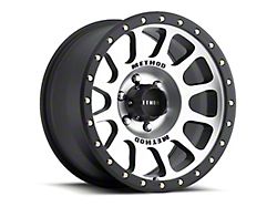 Method Race Wheels MR305 NV Machined with Matte Black Lip Wheel; 16x8; 0mm Offset; 6x139.7mm Bolt Pattern; 108mm Hub Bore