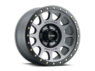 Method Race Wheels MR305 NV Titanium with Matte Black Lip Wheel; 17x8.5; 0mm Offset