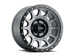 Method Race Wheels MR305 NV Titanium with Matte Black Lip Wheel; 20x9; 18mm Offset; 8x165.1mm Bolt Pattern; 130.81mm Hub Bore 