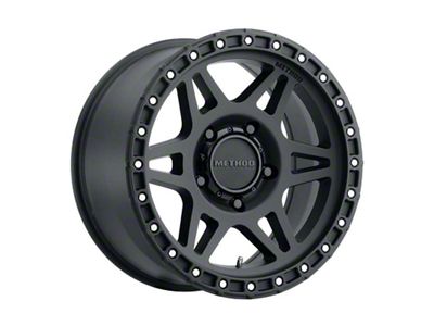 Method Race Wheels MR312 Matte Black with Gloss Black Lip Wheel; 18x9; 18mm Offset; 8x170mm Bolt Pattern; 130.81mm Hub Bore
