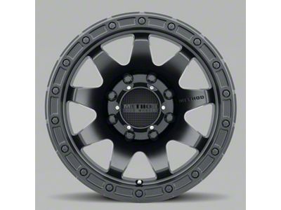 Method Race Wheels MR317 Matte Black Wheel; 17x8.5; 0mm Offset; 8x165.1mm Bolt Pattern; 130.81mm Hub Bore