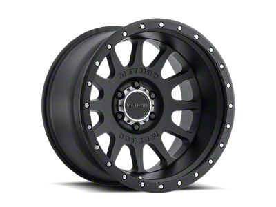 Method Race Wheels MR605 NV Matte Black Wheel; 20x12; -52mm Offset