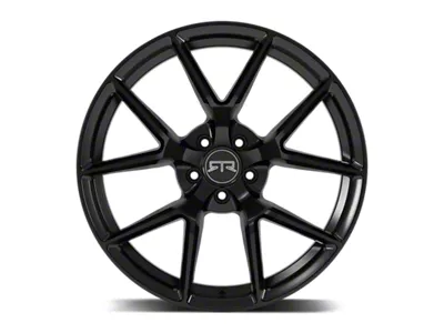 RTR Tech 5 Gloss Black Wheel; 20x9.5; 33mm Offset; 5x114.3mm Bolt Pattern; 70.50mm Hub Bore