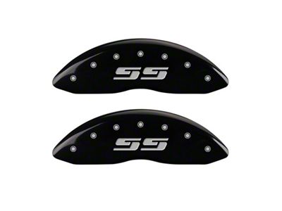 MGP 2 Caliper Covers Eng Front Silverado SS Blk Finish - 14207FSS3BK
