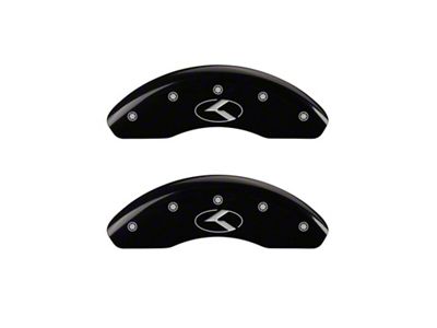 MGP 2 Caliper Covers Engraved Front Circle K/Kia Black Finish - 21190FCRKBK