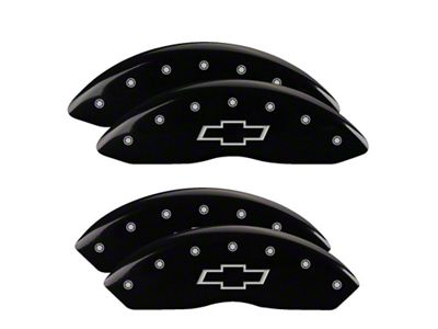 MGP 4 Caliper Covers Engraved F & R Bowtie Black - 14243SBOWBK