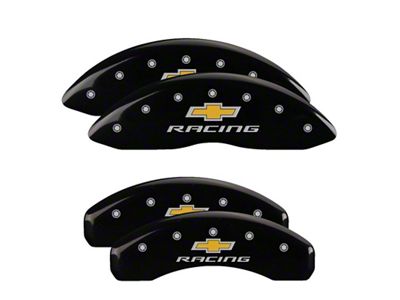 MGP 4 Caliper Covers Engraved F & R Chevy Racing - 14036SBRCBK