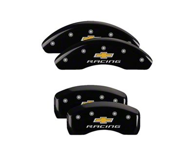 MGP 4 Caliper Covers Engraved F & R Chevy Racing - 14239SBRCBK