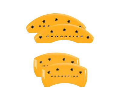 MGP 4 Caliper Covers Engraved F & R Crossfire Yellow - 32011SCRFYL