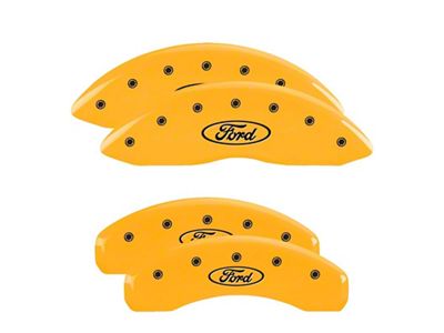 MGP 4 Caliper Covers Engraved F & R Oval Logo/Ford - 10218SFRDYL
