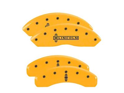 MGP 4 Caliper Covers Engraved Fr Lincoln Rr Star Logo - 36016SLC1YL