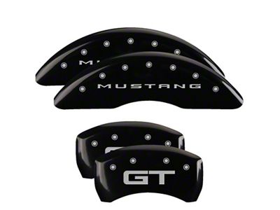 MGP 4 Caliper Covers Engraved Front 2015/Mustang Engraved Rear 2015/GT - 10200S2MGBK
