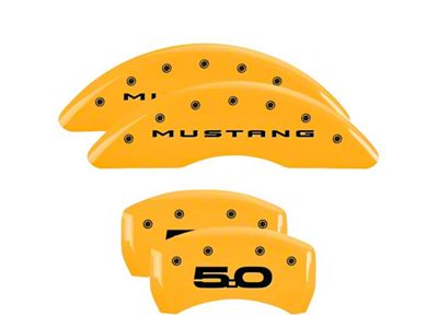 MGP 4 Caliper Covers Engraved Front 2015/Mustang Engraved Rear 2015/50 - 10201SM52YL