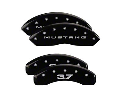MGP 4 Caliper Covers Engraved Front 2015/Mustang Engraved Rear 2015/37 - 10202SM32BK