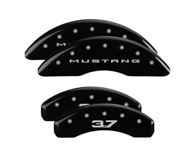 MGP 4 Caliper Covers Engraved Front 2015/Mustang Engraved Rear 2015/37 - 10204SM32BK