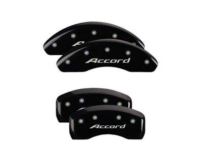 MGP 4 Caliper Covers Engraved Front Engraved Rear - 20214SACCBK