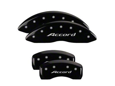 MGP 4 Caliper Covers Engraved Front Engraved Rear - 20219SACCBK