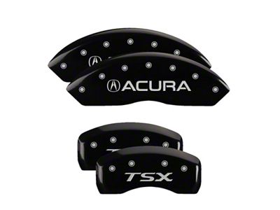 MGP 4 Caliper Covers Engraved Front Engraved Rear TSX - 39016STSXBK