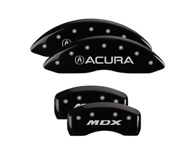 MGP 4 Caliper Covers Engraved Front Acura Rear MDX Black - 39021SMDXBK