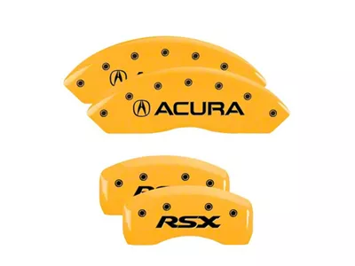 MGP 4 Caliper Covers Engraved Front Rear RSX Yellow - 39005SRSXYL