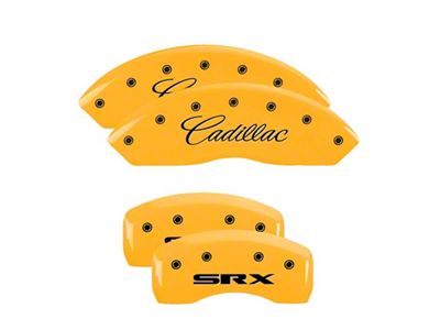 MGP 4 Caliper Covers Engraved Front Rear SRX Yellow - 35002SSRXYL