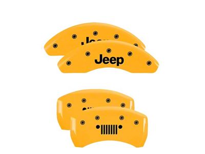 MGP 4 Caliper Covers Engraved Front Engraved Rear - 42016SJPLYL