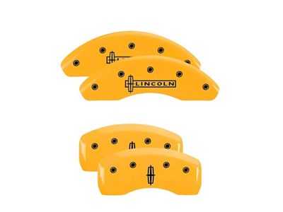 MGP 4 Caliper Covers Engraved Front Rear Star Logo - 36008SLC1YL