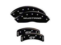 MGP 4 Caliper Covers Engraved Front Mustang Engraved Rear SN95/GT - 10095SMG1BK