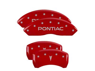 MGP 4 Caliper Covers Engraved Front Rear Arrow Red - 18030SPONRD
