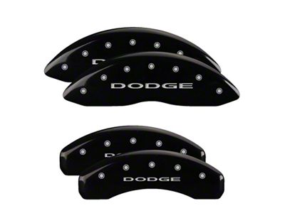 MGP 4 Caliper Covers Engraved Front & Rear 11-18 Dodge - 12204SDD4BK
