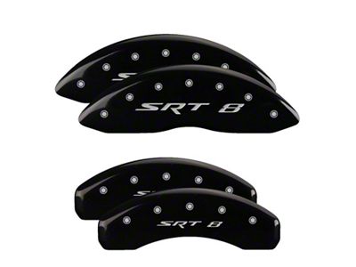MGP 4 Caliper Covers Engraved Front & Rear 11-18 Jeep - 42020SSR8BK