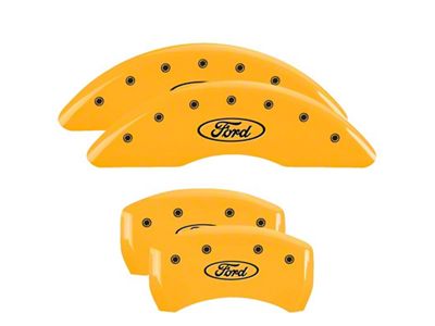 MGP 4 Caliper Covers Engraved Front & Rear 24-25 Ford - 10261SFRDYL