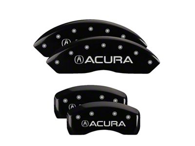 MGP 4 Caliper Covers Engraved Front & Rear Acura Black - 39001SACUBK