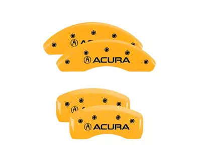 MGP 4 Caliper Covers Engraved Front & Rear Yellow - 39003SACUYL