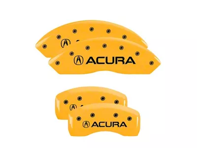 MGP 4 Caliper Covers Engraved Front & Rear Yellow - 39005SACUYL