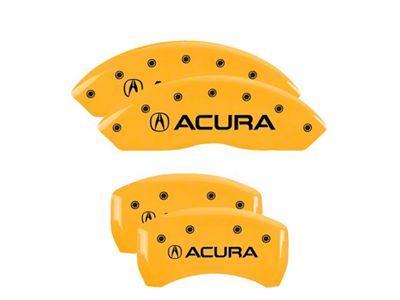 MGP 4 Caliper Covers Engraved Front & Rear Yellow - 39014SACUYL