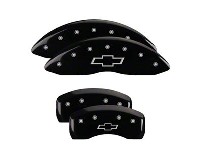 MGP 4 Caliper Covers Engraved Front & Rear Bowtie Black - 14006SBOWBK